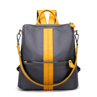 Tas Ransel Multifungsi Tas Ransel Korea Fashion Style Nilon Perempuan (1273 abu-abu dengan