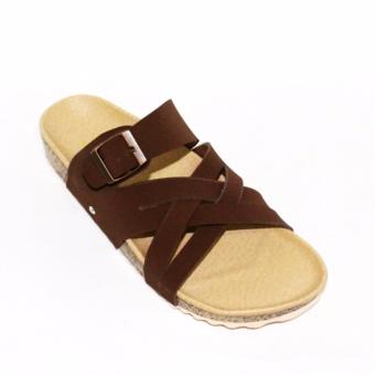 Marlee Sendal Flatbed Wanita NK-02 Coklat