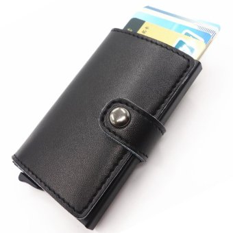 Yixiangqing Kredit Pemegang Kartu RFID Blocking Pemegang Kartu Bisnis Aluminium Pop-up Kartu Case Dompet