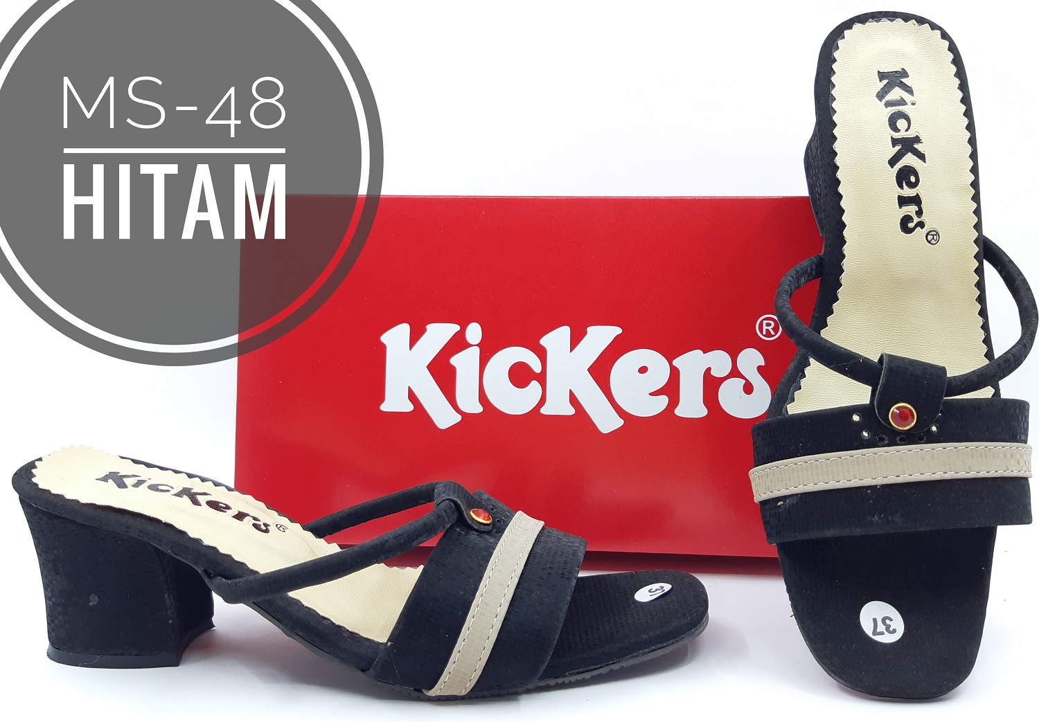 Fashion Sandal Wanita Kickers Kode MS-48 Fashion Sandal Wanita Kickers Kode MS-48