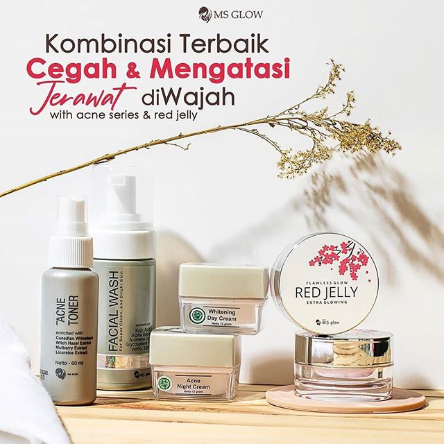 Ms glow / Msglow Acne Extra Glowing - Paket Ms glow acne series + Ms glow red jelly Perawatan Terbaik wajah berjerawat glowing / acne skin care Ms glow / Msglow Acne Extra Glowing - Paket Ms glow acne series + Ms glow red jelly Perawatan Terbaik wajah berjerawat glowing / acne skin care