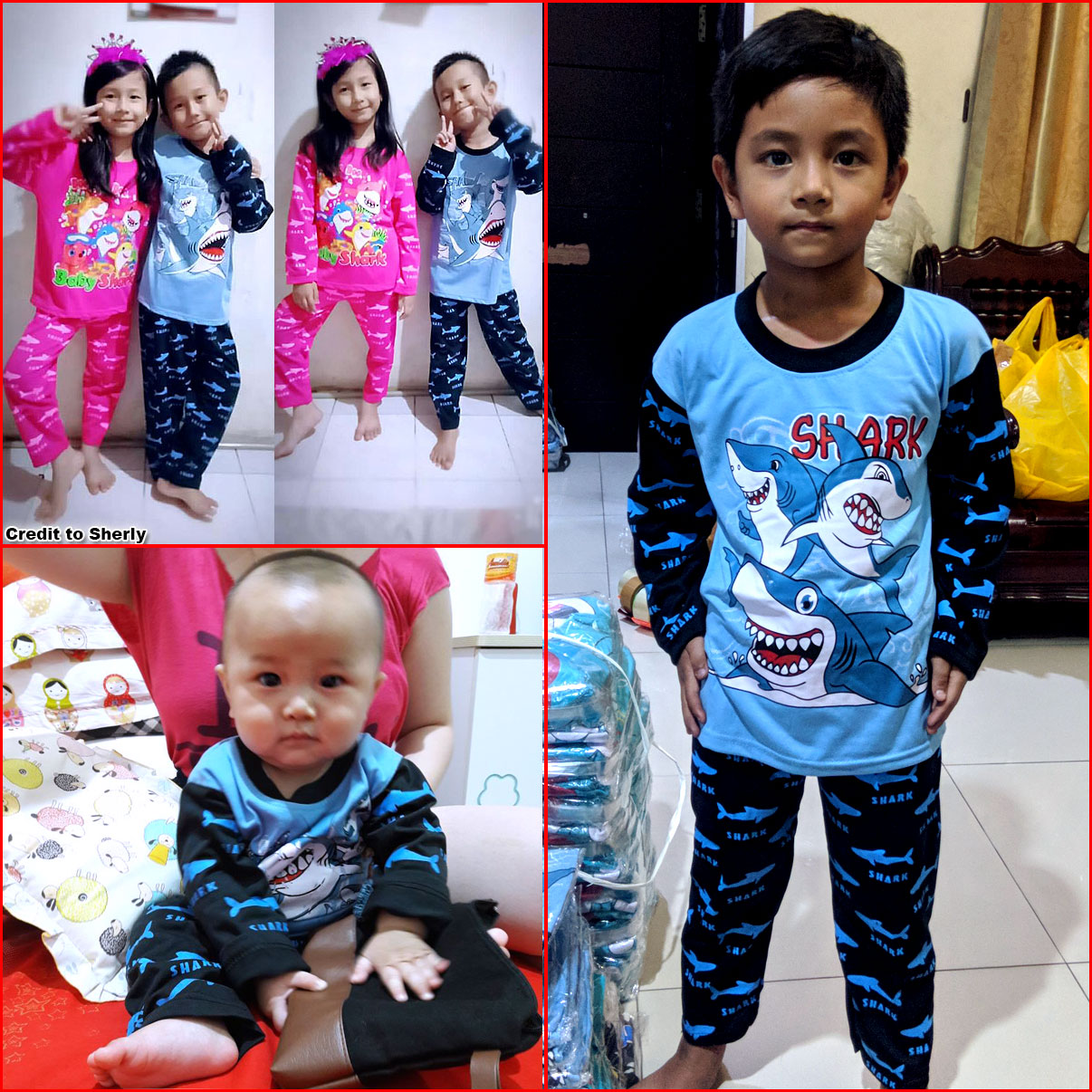 Piyama Anak Baju Tidur Anak SHARK MARUNO Piyama Anak Baju Tidur Anak SHARK MARUNO