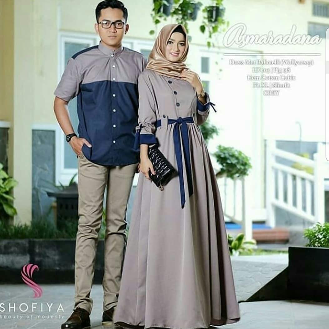 GamisAsmarandana baju couple couple pasangan suami istri kuu cp Muslim set couple grey mix navy GamisAsmarandana baju couple couple pasangan suami istri kuu cp Muslim set couple grey mix navy