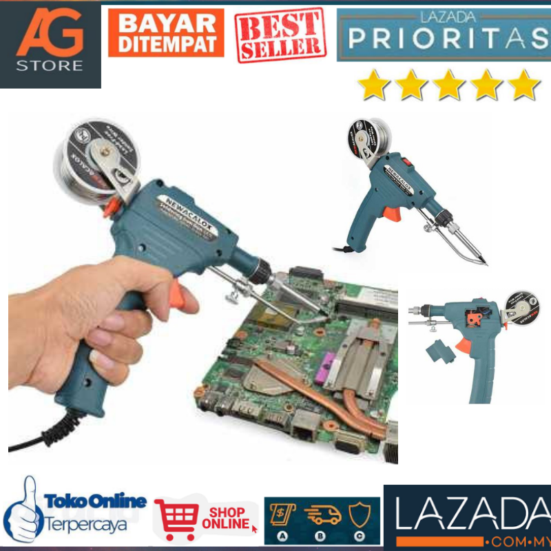 (DIJAMIN ORI) Solder listrik otomatis model pistol 1 set / solder listrik set timah service hp / solder listrik elektrik dari bahan berkualitas dan tahan lama / solder listrik canggih multifungsi untuk kerja barang elektronik murah terbaru dan terlaris (DIJAMIN ORI) Solder listrik otomatis model pistol 1 set / solder listrik set timah service hp / solder listrik elektrik dari bahan berkualitas dan tahan lama / solder listrik canggih multifungsi untuk kerja barang elektronik murah terbaru dan terlaris