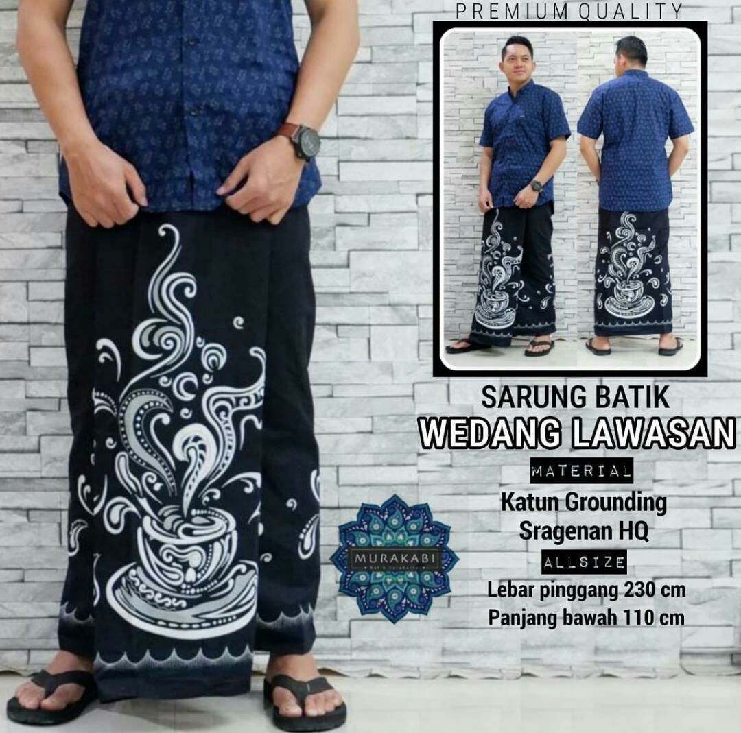 Sarung batik pria dewasa/sarung santri bahan katun halus Sarung batik pria dewasa/sarung santri bahan katun halus