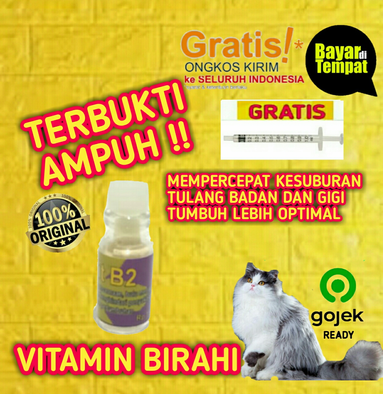 b2 vitamin obat vaksin kesuburan birahi jantan betina kucing b2 vitamin obat vaksin kesuburan birahi jantan betina kucing