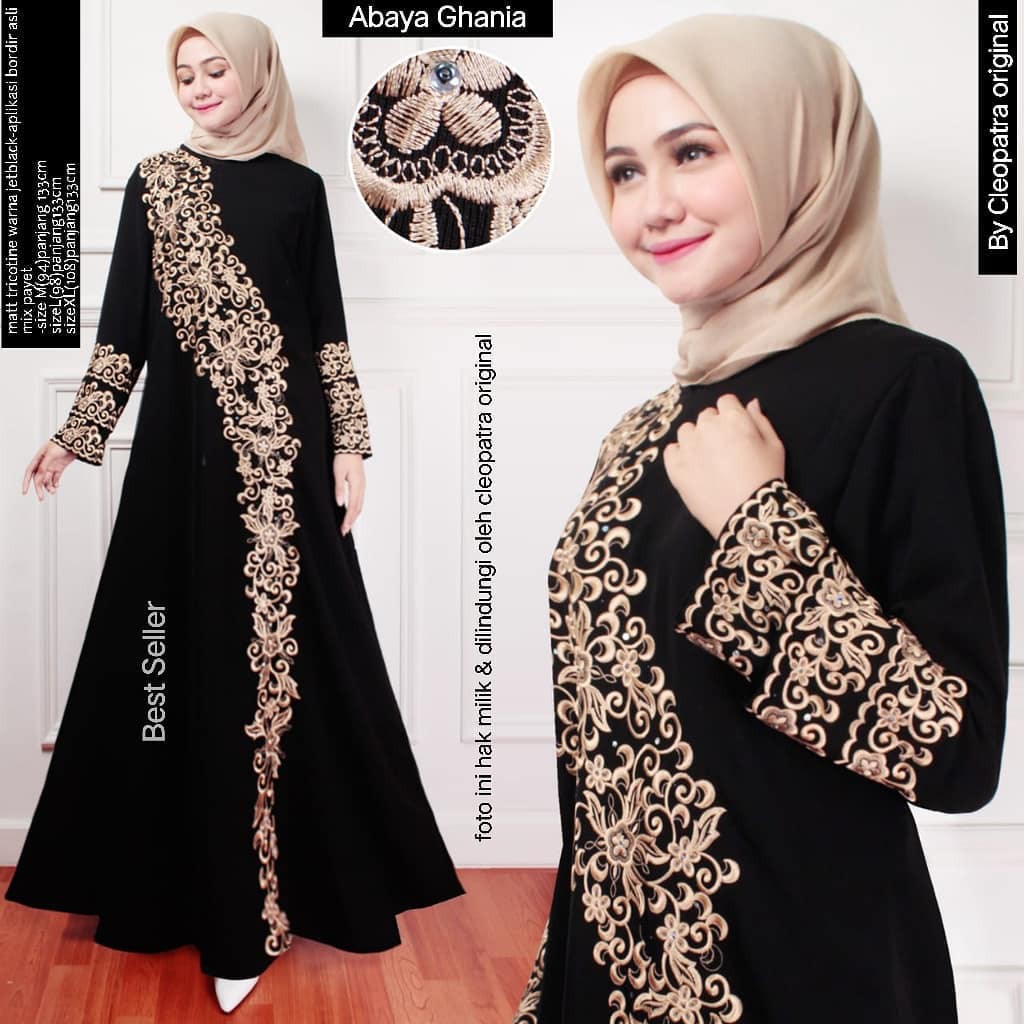 Abaya Bordir Gamis Maxi Dress Arab Saudi Bordir Zephy Turki Umroh Dubai Turkey India Bordir Ghania Abaya Bordir Gamis Maxi Dress Arab Saudi Bordir Zephy Turki Umroh Dubai Turkey India Bordir Ghania