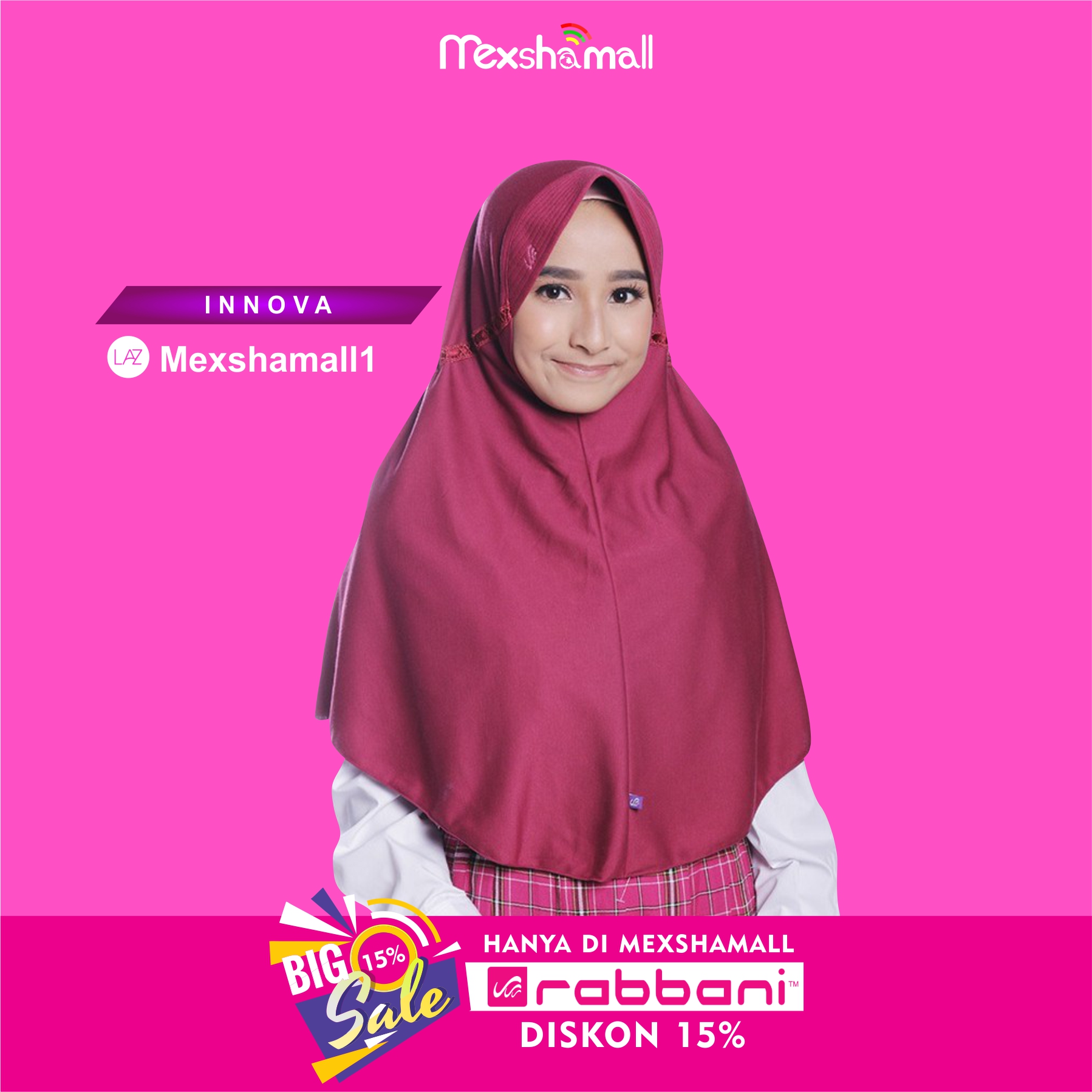 KERUDUNG SEKOLAH RABBANI INNOVA ORIGINAL KERUDUNG SEKOLAH RABBANI INNOVA ORIGINAL
