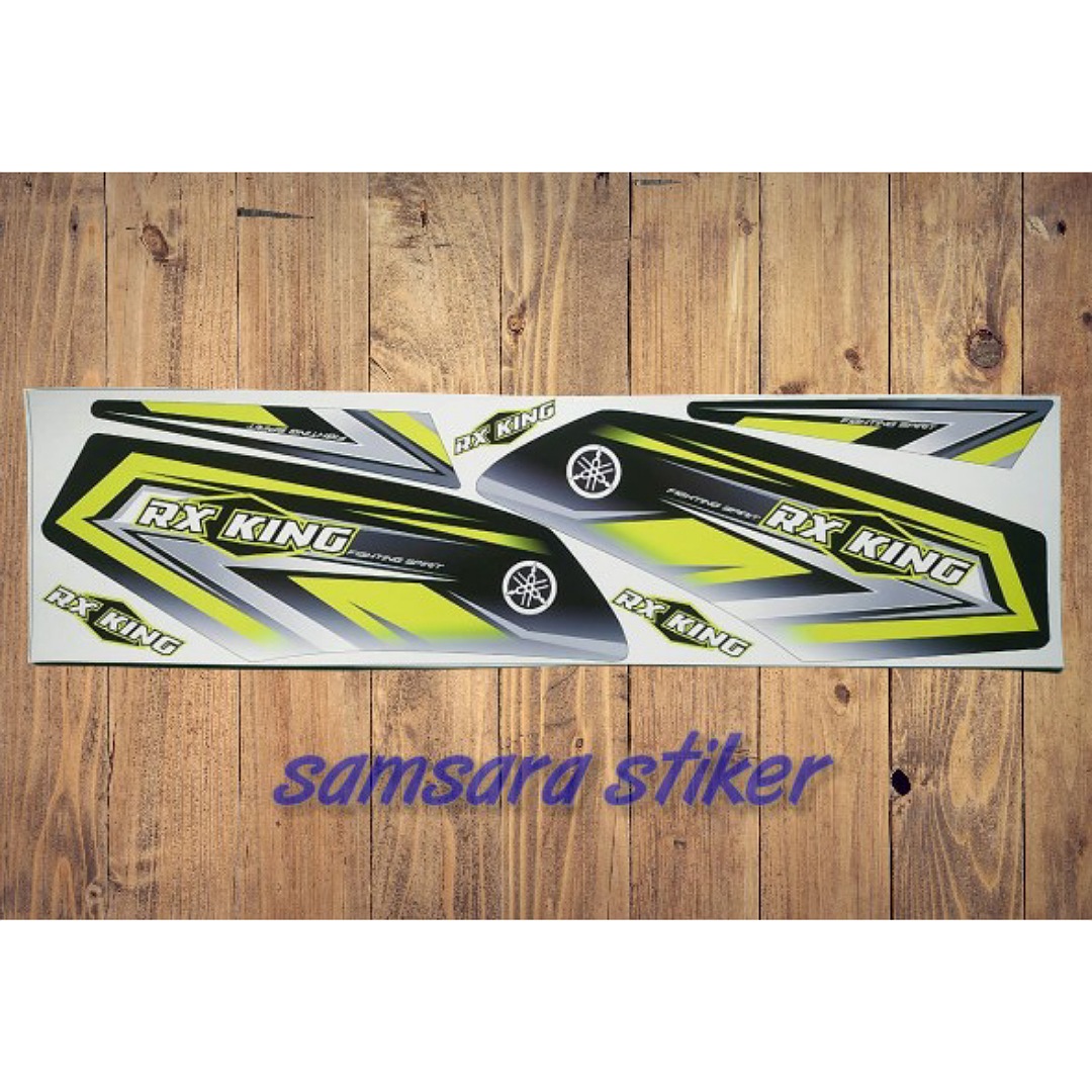stiker striping motor rx king variasi 3 hijau stiker striping motor rx king variasi 3 hijau