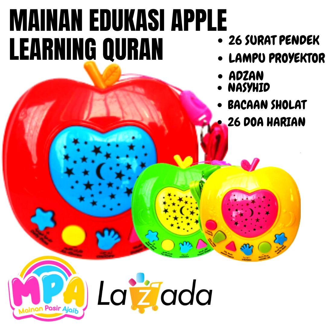 Mainan Edukatif Anak Apple learning Quran ada proyektornya Mainan Edukatif Anak Apple learning Quran ada proyektornya