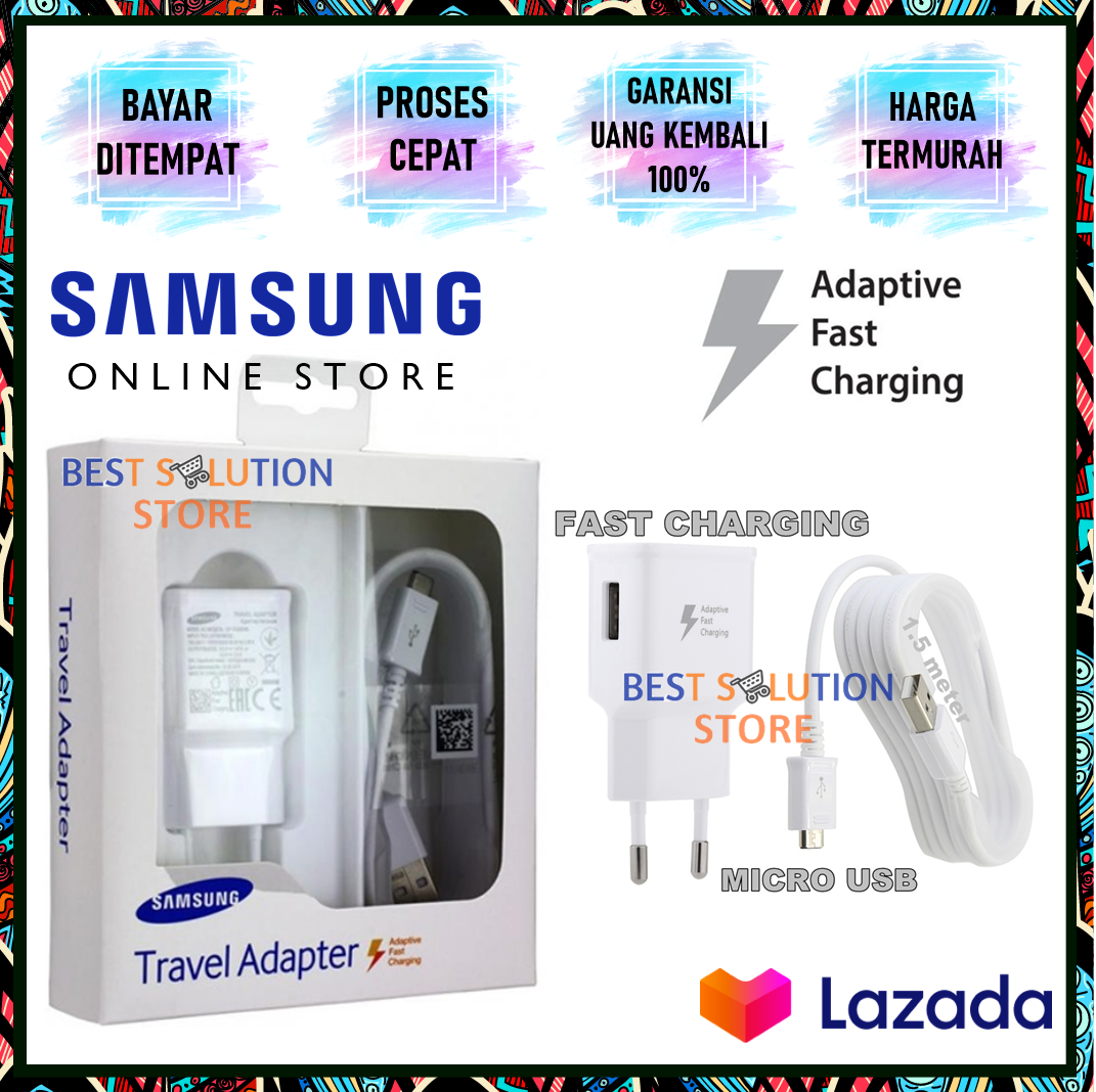 Casan / Charger Samsung A10s Fast Charging 15W Kabel Micro USB Compatible All Smartphones Casan / Charger Samsung A10s Fast Charging 15W Kabel Micro USB Compatible All Smartphones