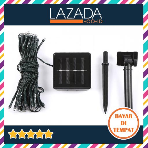 Lampu Hias Taman Tenaga Surya Murah / Solar Powered Decoration Light 100 LED 12 Meter / Lampu Hias Natal / Lampu Hias Anti Air Waterproof Lampu Hias Taman Tenaga Surya Murah / Solar Powered Decoration Light 100 LED 12 Meter / Lampu Hias Natal / Lampu Hias Anti Air Waterproof