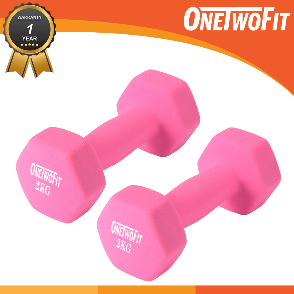 Onetwofit Neoprene Non Slip Dumbbell 2 KG alat olahraga rumahan fitness gym (2 PCS) OT029 OT052 Onetwofit Neoprene Non Slip Dumbbell 2 KG alat olahraga rumahan fitness gym (2 PCS) OT029 OT052