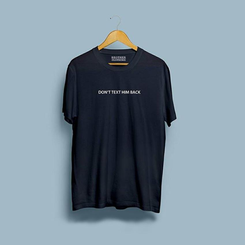 Kaos Distro Dont Text Him Back - White Premium Kaos Distro Dont Text Him Back - White Premium