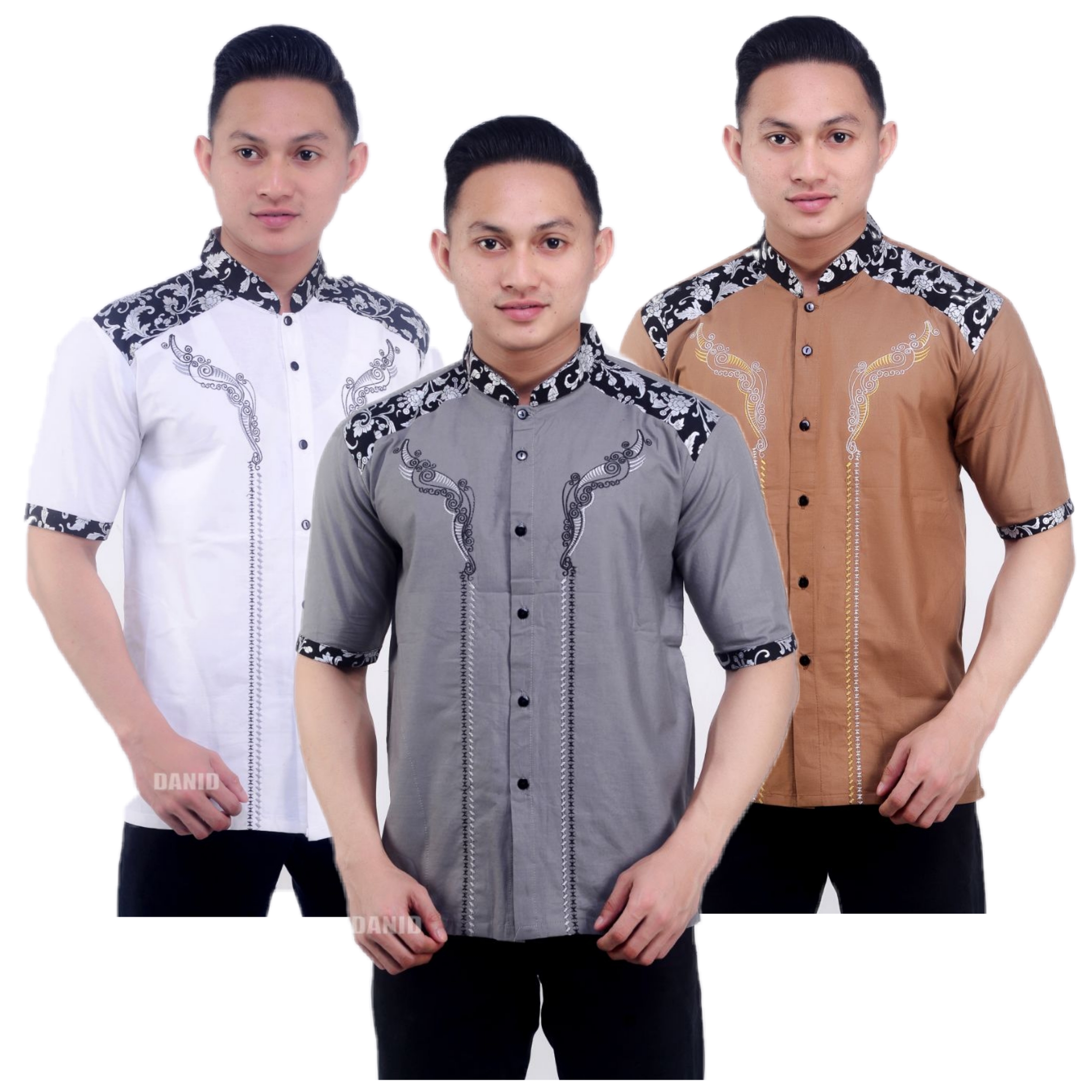 Baju Koko Pria Baju Koko Muslim Pria Terbaru 2020 Baju Koko Bordir Kombinasi Batik Lengan Pendek A2 Baju Koko Pria Baju Koko Muslim Pria Terbaru 2020 Baju Koko Bordir Kombinasi Batik Lengan Pendek A2