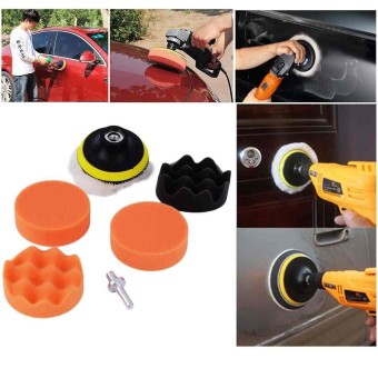 3 Inch Tinggi Kotor Car Polisher Buffer Polishing Buffing Pad Kit + Bor ADAPTER-Intl
