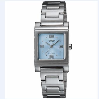 CASIO 1237D-2ADF - Jam Tangan Wanita - Silver Kombinasi Biru