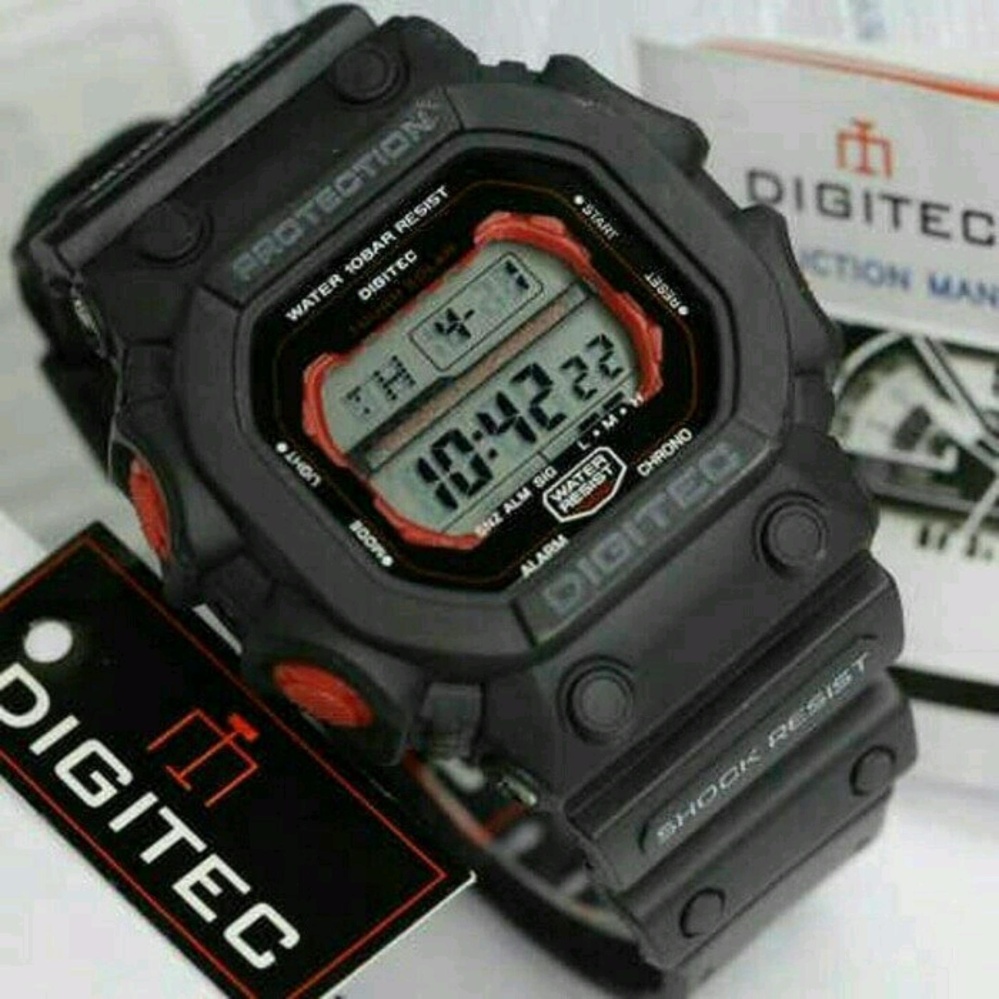 TROYA - Jam Digitec Monster DG-2012T Original Anti Air - Jam Tangan Pria Sporty Casual - JamPria Hitam Merah Troyastore TROYA - Jam Digitec Monster DG-2012T Original Anti Air - Jam Tangan Pria Sporty Casual - JamPria Hitam Merah Troyastore