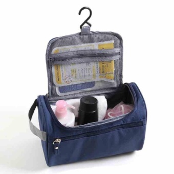 Makeup Case Women Multi Fungsi Travel Cosmetic Bag Hanging Organizer Perlengkapan Mandi-Internasional