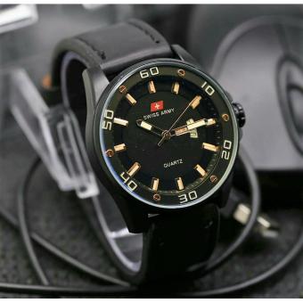 Swiss Army Tali Kulit Terbaru - Jam Tangan Pria Original SA-06021 - Tanggal Hari