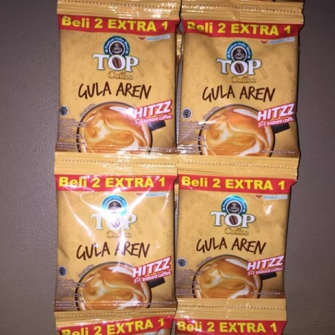 Kopi Top Gula Aren 2 Renceng Isi 30 Sachet 22grm Kopi Top Gula Aren 2 Renceng Isi 30 Sachet 22grm