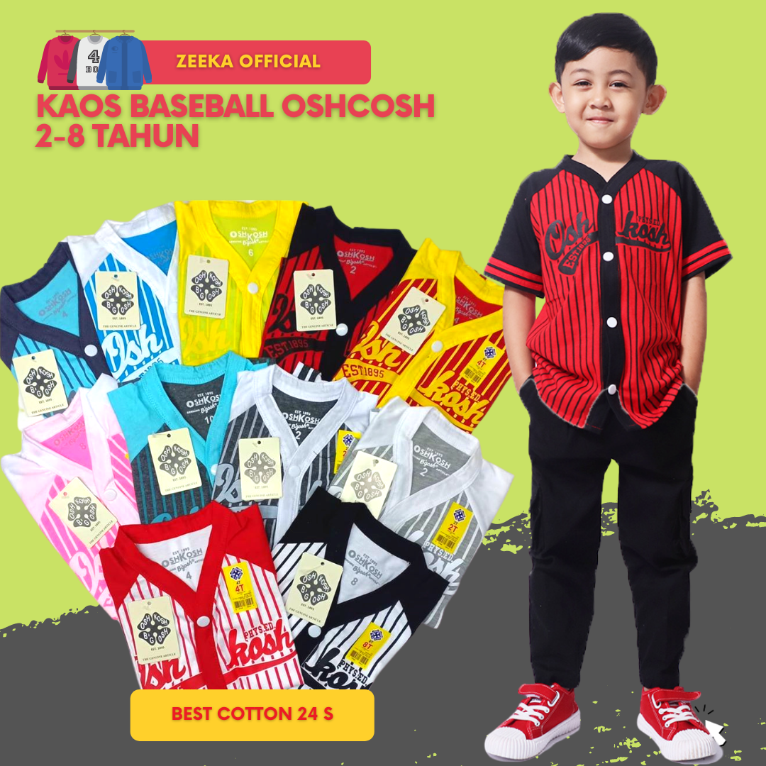 T-Shirt Kaos Olahraga Baseball Anak Laki-Laki Perempuan Terbaru Murah ( Khusus 1-6 tahun) By Zivanka T-Shirt Kaos Olahraga Baseball Anak Laki-Laki Perempuan Terbaru Murah ( Khusus 1-6 tahun) By Zivanka