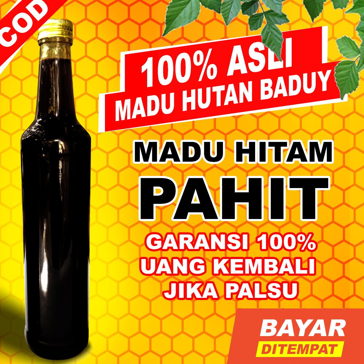 Madu Hitam Pahit - Madu Odeng Hitam Asli Suku Baduy - Madu Hutan Murni 100% Madu Hitam Pahit - Madu Odeng Hitam Asli Suku Baduy - Madu Hutan Murni 100%
