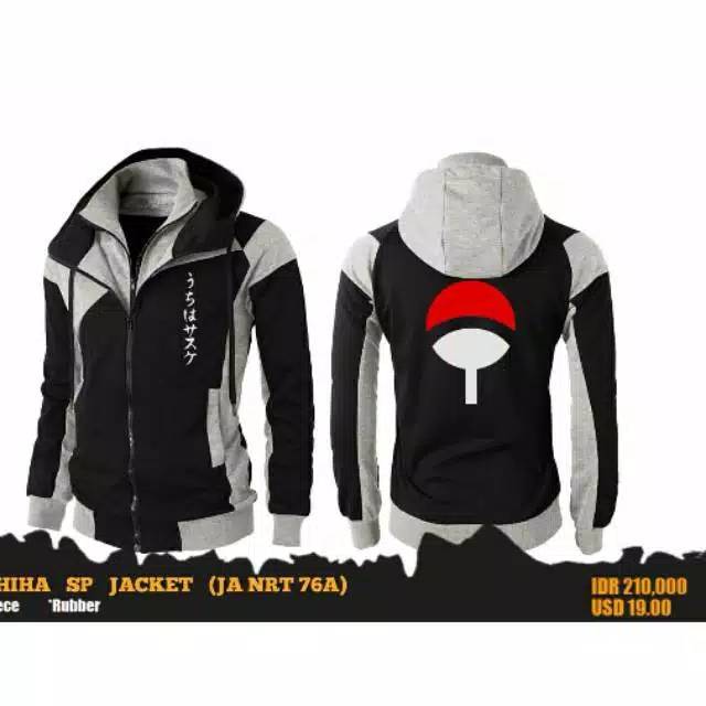 jaket sweater hoodie pria/wanita double ziper anime uchiha kanzi jaket sweater hoodie pria/wanita double ziper anime uchiha kanzi
