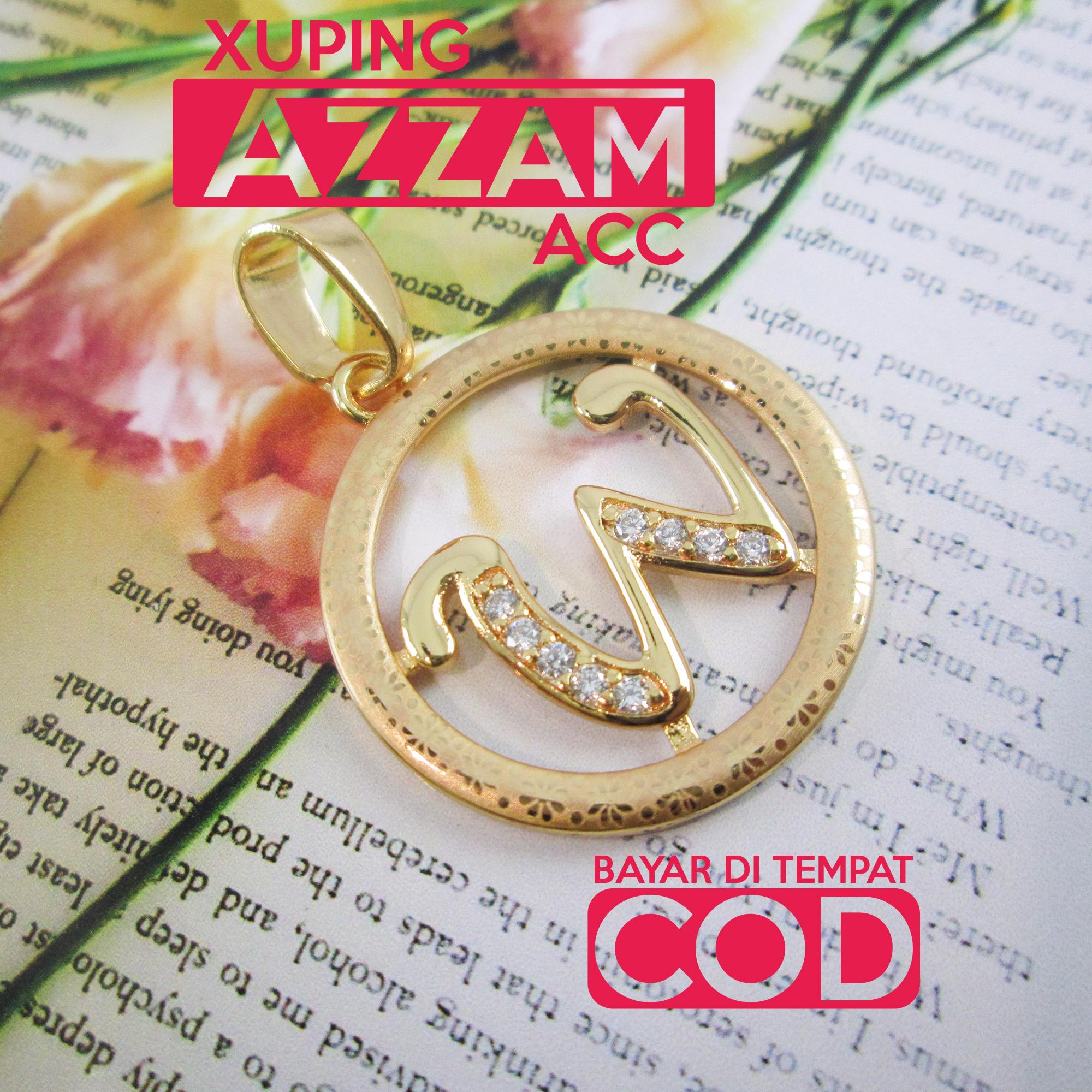 Azzam Liontin Huruf W Xuping Lapis Emas 18k Azzam Liontin Huruf W Xuping Lapis Emas 18k