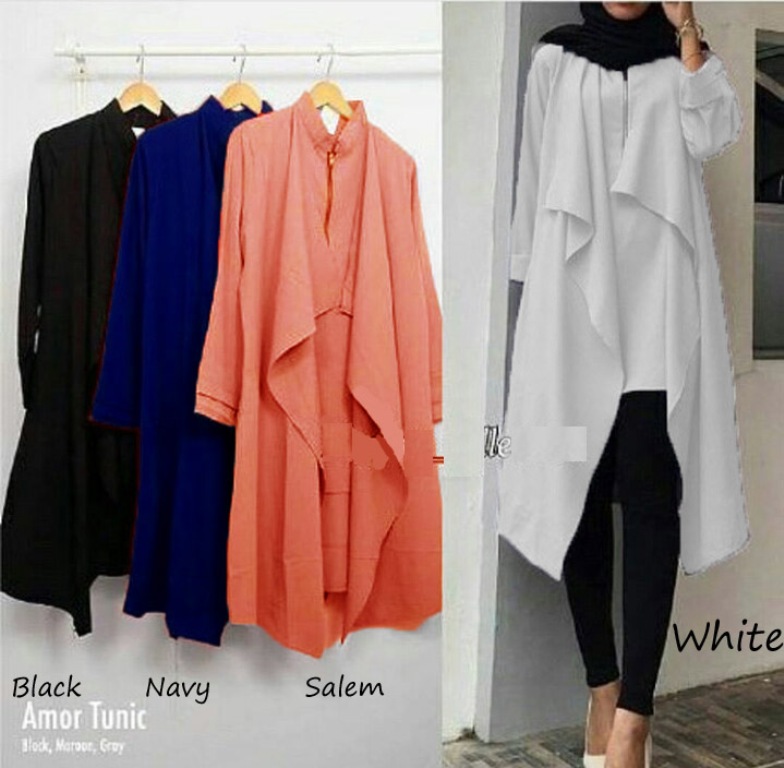 FortKlass AMOR TUNIK Kemeja Baju Atasan Wanita Lengan Panjang Pakaian Santai Cewek Hitam Putih FortKlass AMOR TUNIK Kemeja Baju Atasan Wanita Lengan Panjang Pakaian Santai Cewek Hitam Putih