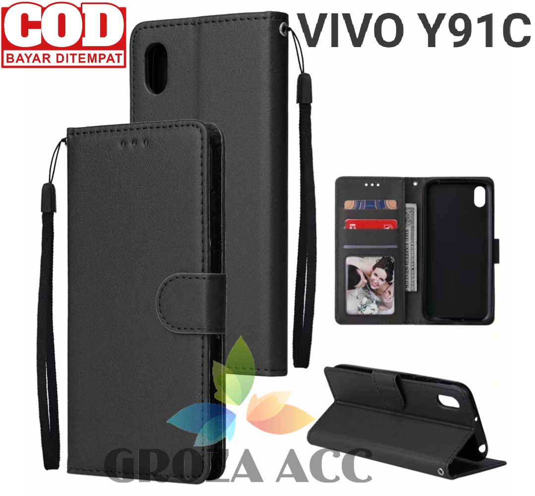 SARUNG BUKU FLIP UNTUK VIVO Y91C- LEATHER CASE FLIP- WALLET CASE FLIP VIVO Y91C - CASING DOMPET-SARUNG BUKU HP SARUNG BUKU FLIP UNTUK VIVO Y91C- LEATHER CASE FLIP- WALLET CASE FLIP VIVO Y91C - CASING DOMPET-SARUNG BUKU HP