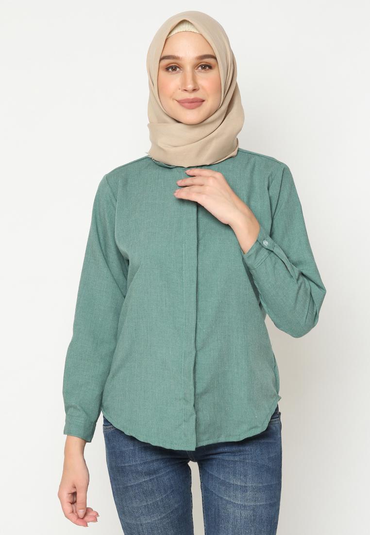 Kemeja Basic Motif Polos Fashion Wanita/Kemeja Hijab/Kemeja Trendy/Kemeja Casual Kemeja Basic Motif Polos Fashion Wanita/Kemeja Hijab/Kemeja Trendy/Kemeja Casual