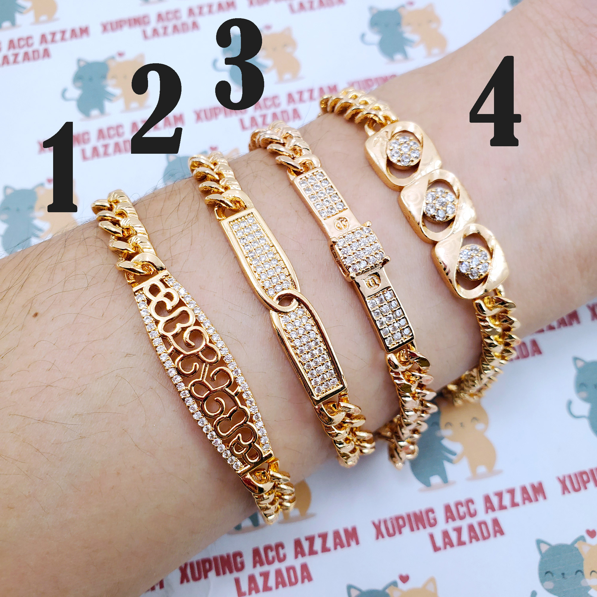Azzam Gelang Tangan Wanita Rantai Motif KEHANKAH Azzam Gelang Tangan Wanita Rantai Motif KEHANKAH