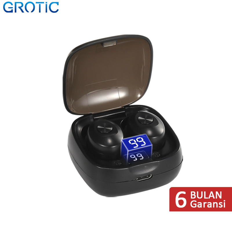 GROTIC Headset Bluetooth 5.0 LED Tampilan Digital TWS Earbud Sport Wireless Earphone XG-8 GROTIC Headset Bluetooth 5.0 LED Tampilan Digital TWS Earbud Sport Wireless Earphone XG-8