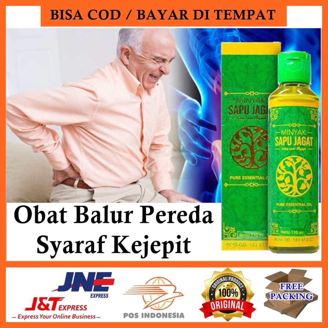 Obat Balur Pereda Syaraf Kejepit - Badan Nyeri Dan Pegal - Nyeri Otot - Keseleo - Pegal Linu - Terkilir 100% ALAMI| MINYAK SAPU JAGAT ASLI Obat Balur Pereda Syaraf Kejepit - Badan Nyeri Dan Pegal - Nyeri Otot - Keseleo - Pegal Linu - Terkilir 100% ALAMI| MINYAK SAPU JAGAT ASLI