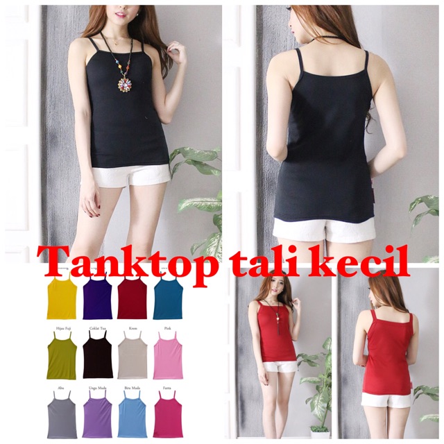 Tanktop Wanita Polos TALI KECIL ( SOFT SPANDEX ) Singlet Kaos Dalam Cewek Tanktop Wanita Polos TALI KECIL ( SOFT SPANDEX ) Singlet Kaos Dalam Cewek