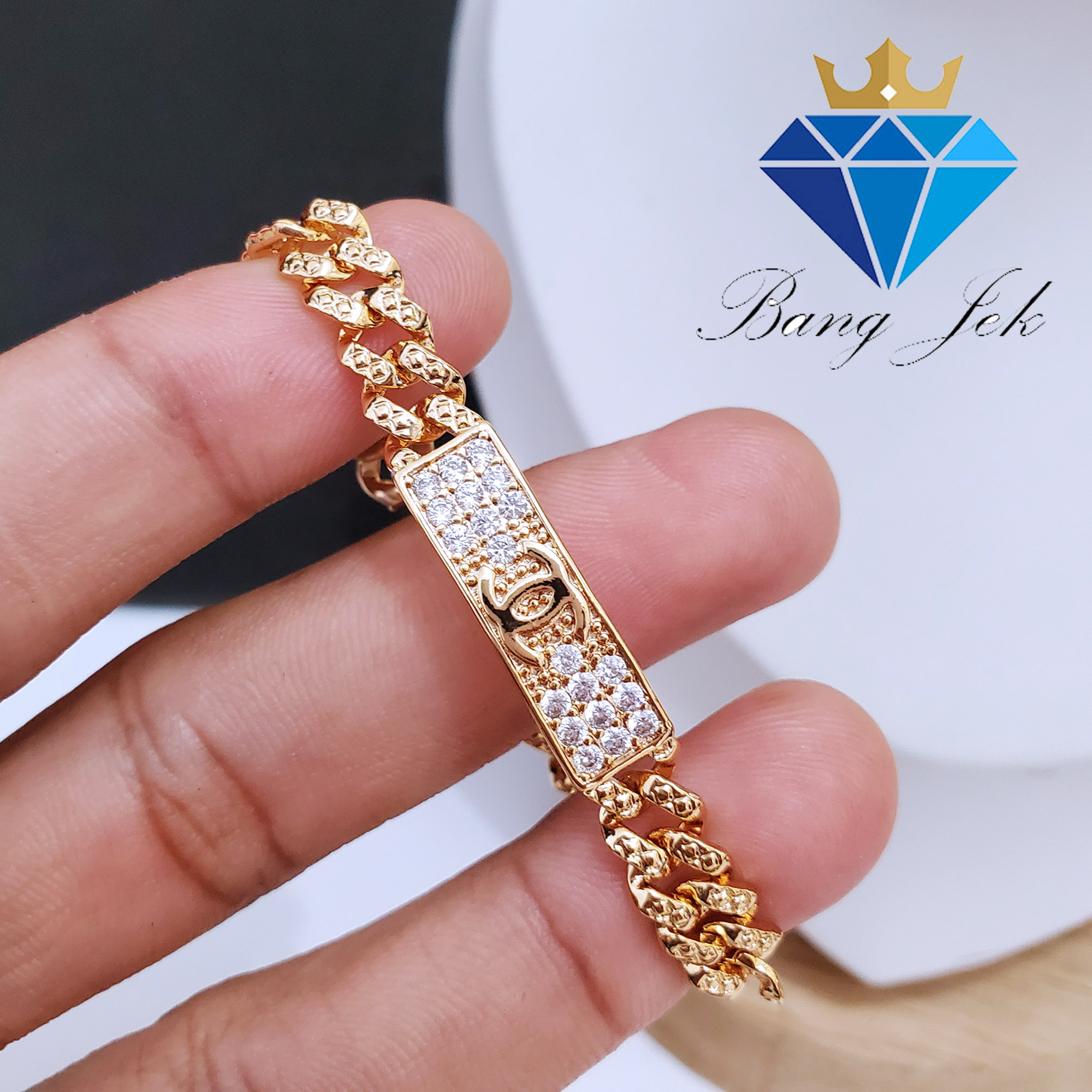 Perhiasan Gelang Anak Anti Luntur Model Chanel Permatah 24K Perhiasan Gelang Anak Anti Luntur Model Chanel Permatah 24K