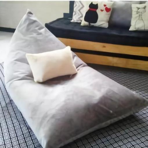 Kursi santai bean bag Triangel Size Dewasa - COVER ONLY - Suedee PREMIUM / kursi pantai / Sarung beanbag / Kursi malas / kursi gaming / kursi teras / kursi cafe / indoor Kursi santai bean bag Triangel Size Dewasa - COVER ONLY - Suedee PREMIUM / kursi pantai / Sarung beanbag / Kursi malas / kursi gaming / kursi teras / kursi cafe / indoor