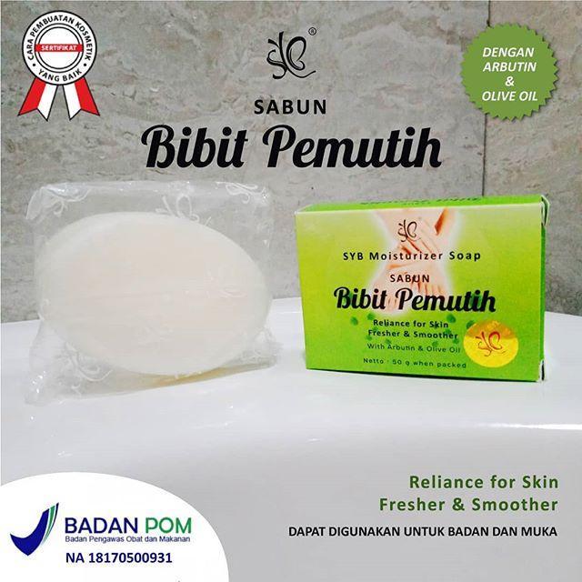 SABUN BIBIT PEMUTIH BPOM Sabun Pemutih Wajah Sabun Pemutih Kulit Sabun Pemutih Badan BY SYB ASLI 100% Original SABUN BIBIT PEMUTIH BPOM Sabun Pemutih Wajah Sabun Pemutih Kulit Sabun Pemutih Badan BY SYB ASLI 100% Original