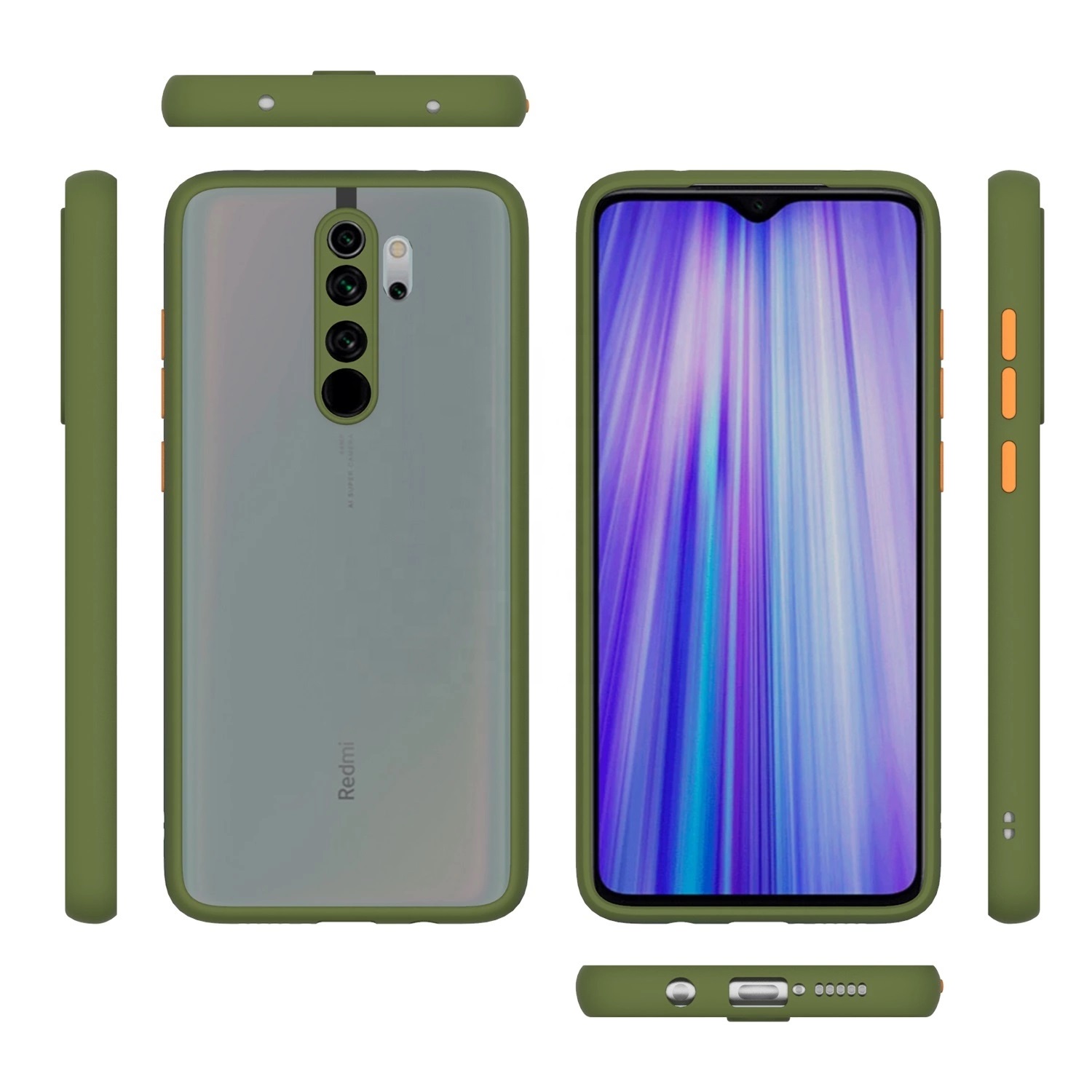 Xiaomi Redmi Note 8 Pro Case Softcase Transculent Matte Case Casing Redmi Note 8 PRO Xiaomi Redmi Note 8 Pro Case Softcase Transculent Matte Case Casing Redmi Note 8 PRO