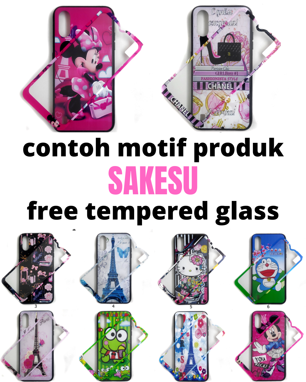 3D Case For Samsung A01 2020 Softcase Free tempered glass Karakter Hello Kitty Doraemon Stitch Mickey Mouse Character Disney Cartoon 3D Case For Samsung A01 2020 Softcase Free tempered glass Karakter Hello Kitty Doraemon Stitch Mickey Mouse Character Disney Cartoon