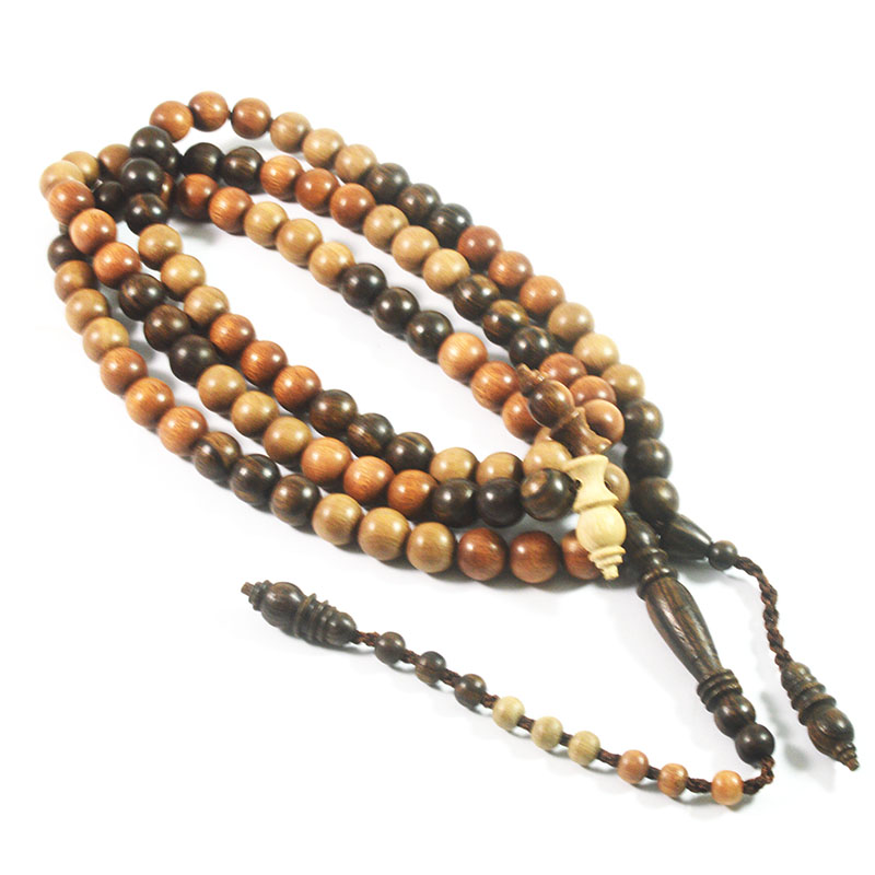 ICBEADS Tasbih Campuran Kayu Setigi Kayu Dewandaru Kayu Kalimosodo-Multi warna ICBEADS Tasbih Campuran Kayu Setigi Kayu Dewandaru Kayu Kalimosodo-Multi warna