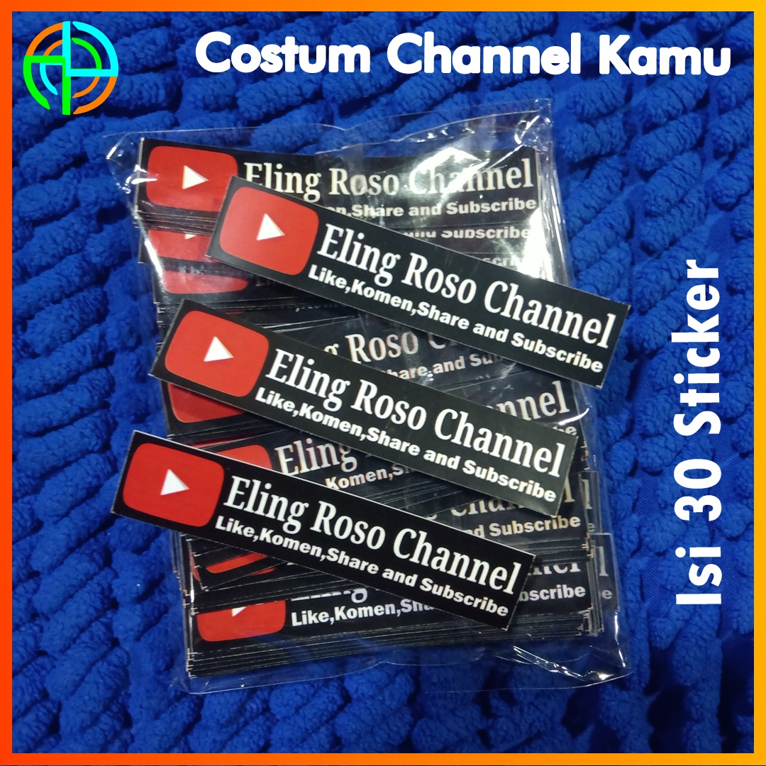 (isi 30 Lembar) Stiker Costum Nama Youtube Sticker Youtuber Set Setiker Youtube Subscriber Vynil (isi 30 Lembar) Stiker Costum Nama Youtube Sticker Youtuber Set Setiker Youtube Subscriber Vynil