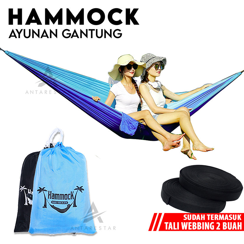 Hammock Tempat Tidur Ayunan Gantung Hamock Hemok Murah Hammock Tempat Tidur Ayunan Gantung Hamock Hemok Murah