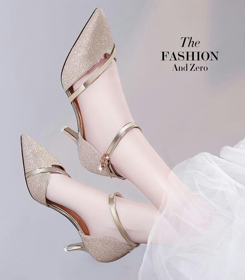 Sandal Pesta Wanita Chunky Hells Sandal Pesta Wanita Chunky Hells