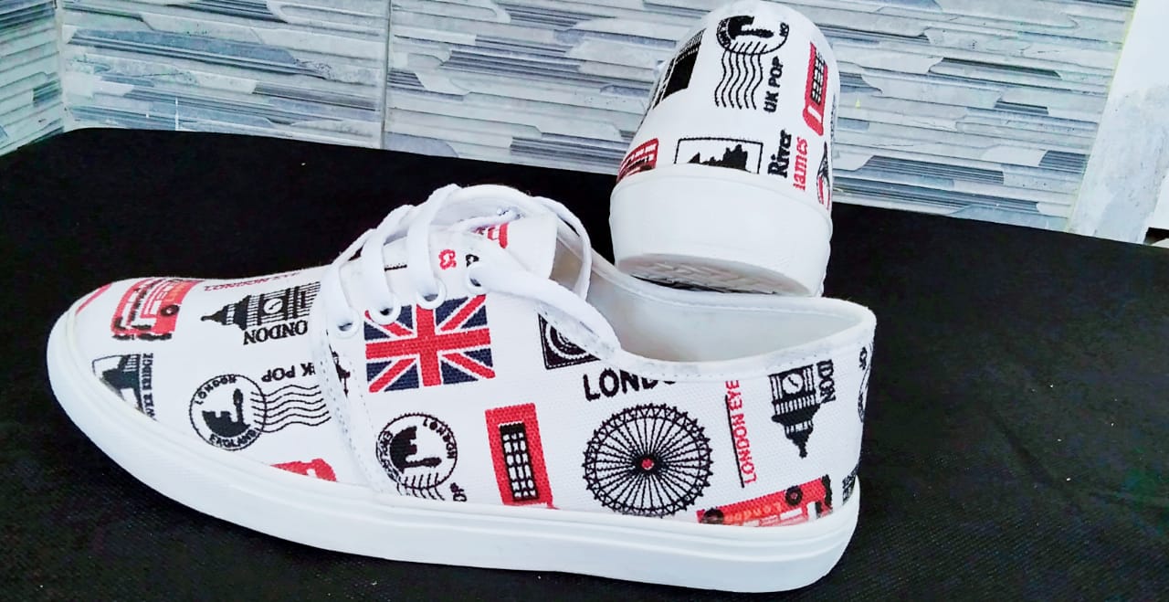 sepatu wanita slip on motiv london sneakers wanita murah COD sepatu wanita slip on motiv london sneakers wanita murah COD
