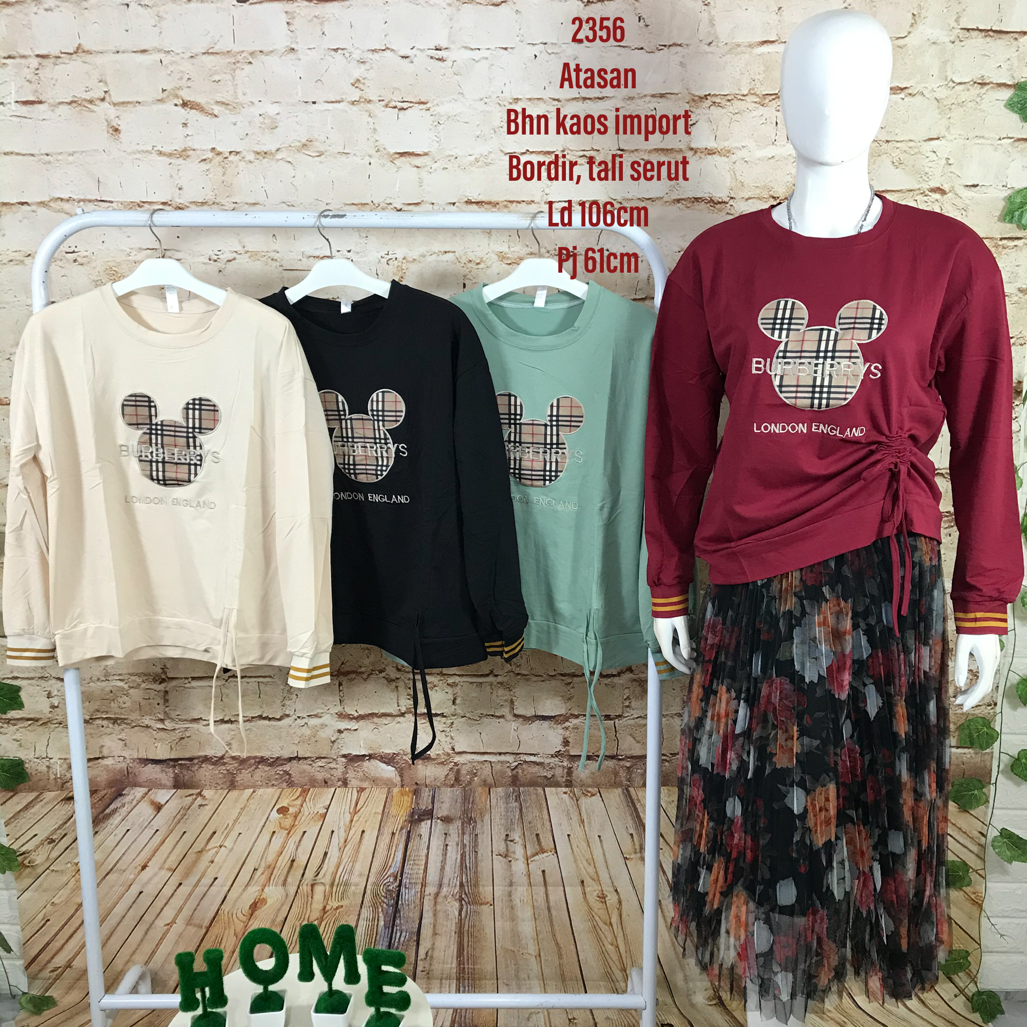 acc2356 atasan import bordir mickey acc2356 atasan import bordir mickey
