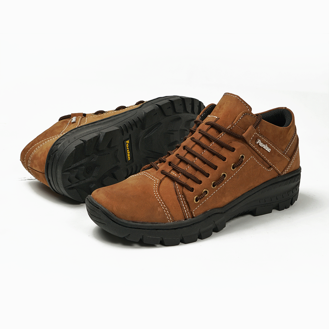 Sepatu Boots Pria Casual Kulit Asli Pull Up BKS08PU-Coklat Sepatu Boots Pria Casual Kulit Asli Pull Up BKS08PU-Coklat