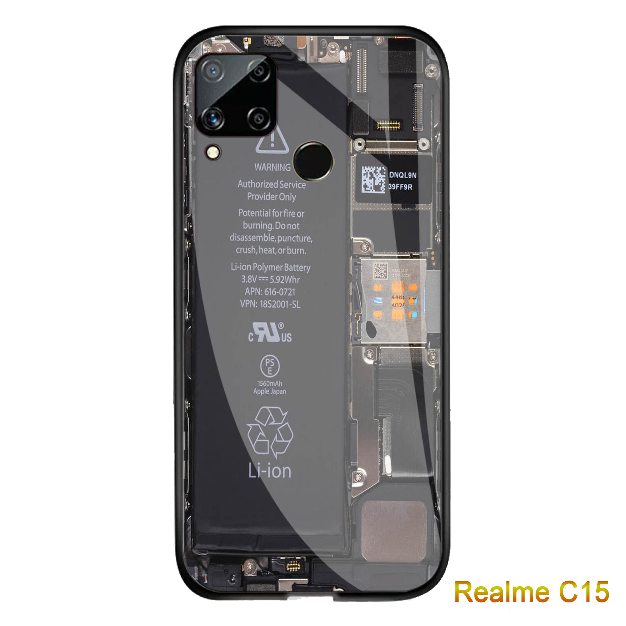 Softcase Glass Kaca Battray Realme C15 - J11 - Casing Hp-Pelindung hp-Case Handphone Softcase Glass Kaca Battray Realme C15 - J11 - Casing Hp-Pelindung hp-Case Handphone