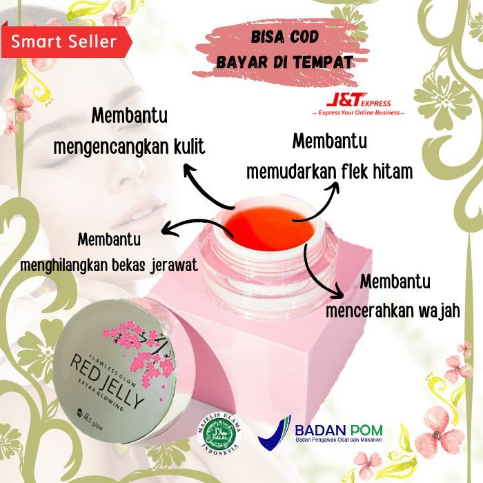 MS Glow Red Jelly Asli / Cream Glowing Wajah MS Glow Red Jelly Asli / Cream Glowing Wajah